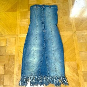 Super edgy Jean dress. Size